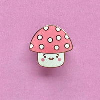 Fluffmallow Kawaii Mushroom Enamel Pin