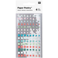 Paper Poetry - Stickers - Bullet Journal - Squares and Triangles