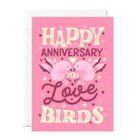 Ricicle Cards - Love Birds Anniversary Card