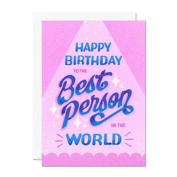 Ricicle Cards - Happy Birthday To The Best Person in The World