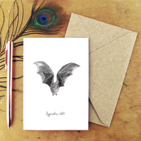 Also The Bison Chiroptera Dusky Leaf-Nosed Bat Greetings Cards