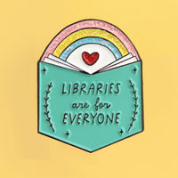 Fluffmallow Libraries Are For Everyone Enamel Pin