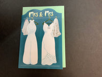 Raspberry Blossom - Mrs and Mrs Card