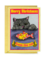 Fawn & Thistle - Merry Christmas From the Cat Greeting Card