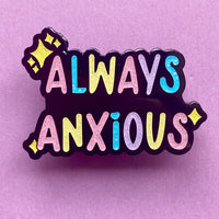 Fluffmallow Always Anxious Enamel Pin