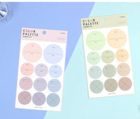 Paperian Colour Palette Stickers - Circular Memo