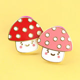 Fluffmallow Kawaii Mushroom Enamel Pin