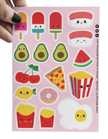 Studio Inktvis Sushi Fruit and Fast Food Sticker Sheet