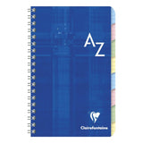 Clairefontaine Assorted Wirebound Index Book with Tabs