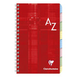 Clairefontaine Assorted Wirebound Index Book with Tabs