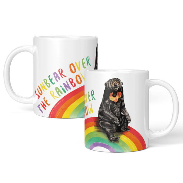 Fawn & Thistle - Sun Bear Over the Rainbow Mug