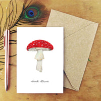 Also The Bison Fungi Fly Agaric Mushrooms Greetings Cards