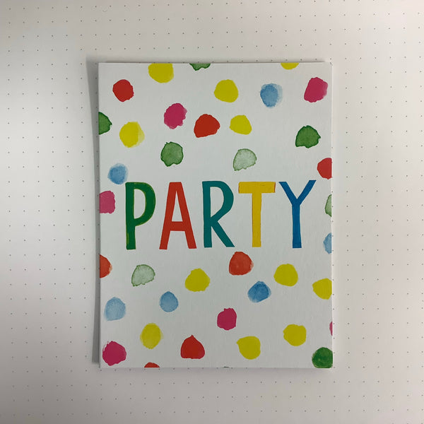 Earlybird - Party Rainbow Dots Mini Card Pack (x8)