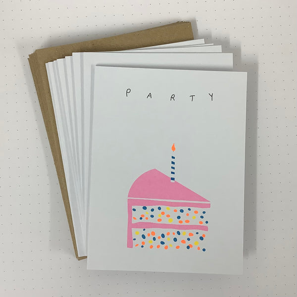 Earlybird - Party Cake Mini Card Pack (x8)