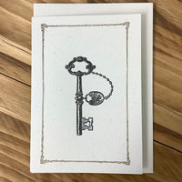 Artcadia Letterpress Greeting Cards - Key