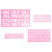 Paper Poetry Stencils ABC + Numbers