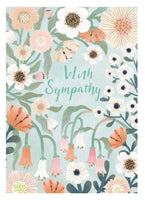 Roger La Borde Pastel Flowers Sympathy Card