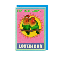 Fawn & Thistle - Matchbox Congratulations Lovebirds Greeting Card