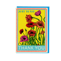 Fawn & Thistle - Matchbox Poppies Thank You Greeting Card