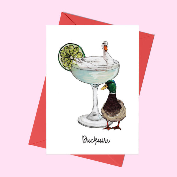 Fawn & Thistle - Duckuiri Cocktail Greeting Card