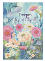 Roger La Borde Peaceful Flowers Sympathy Card