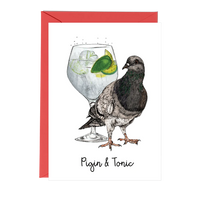 Fawn & Thistle - Pigin and Tonic Greeting Card