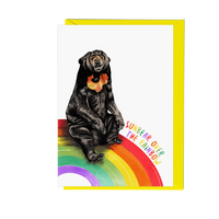 Fawn & Thistle - Sunbear Over the Rainbow Greeting Card